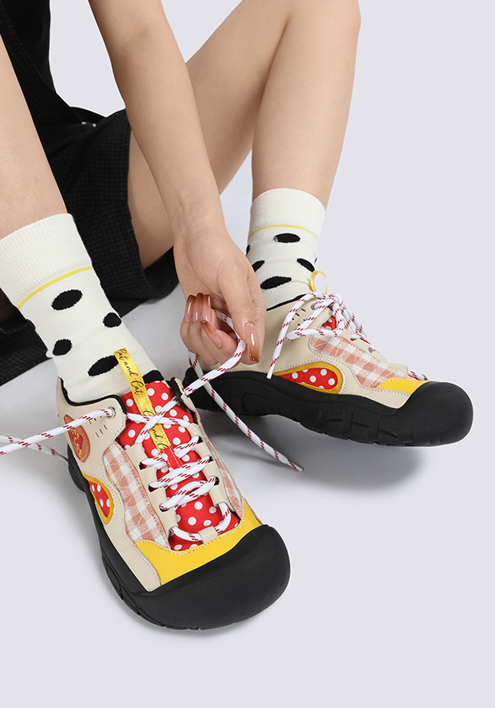 Cat and cat | Chunky Round Toe Lace-Up Sneakers - PSYLOS 1, Cat and cat | Chunky Round Toe Lace-Up Sneakers, Athleisure shoes, Cat and cat, PSYLOS 1