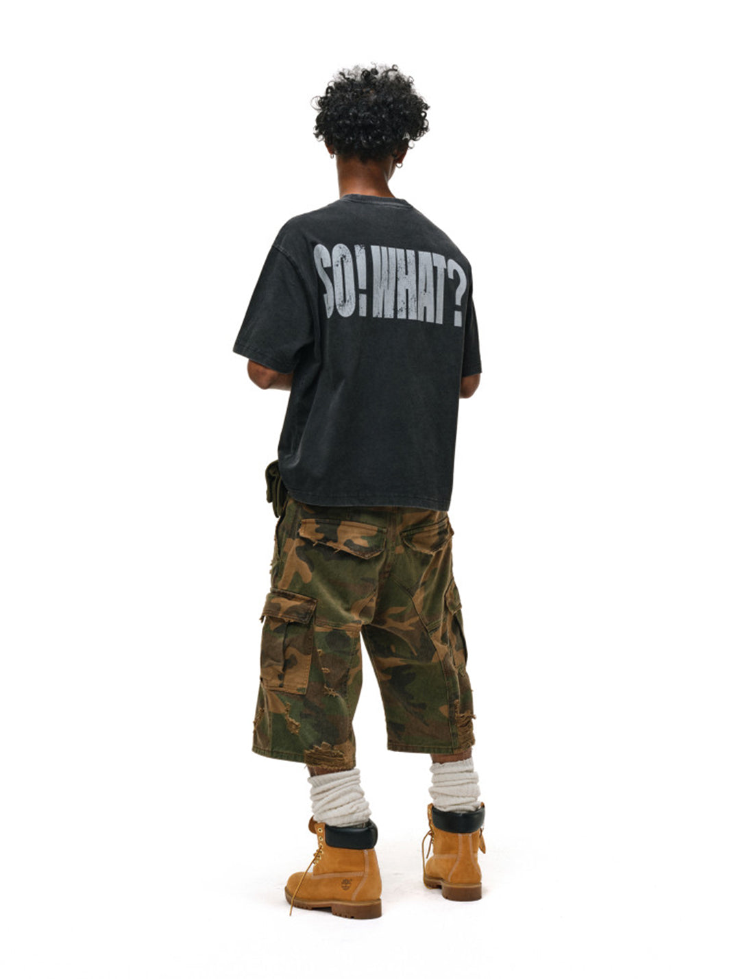 ANTIDOTE | Camouflage Ripped Cargo Pants