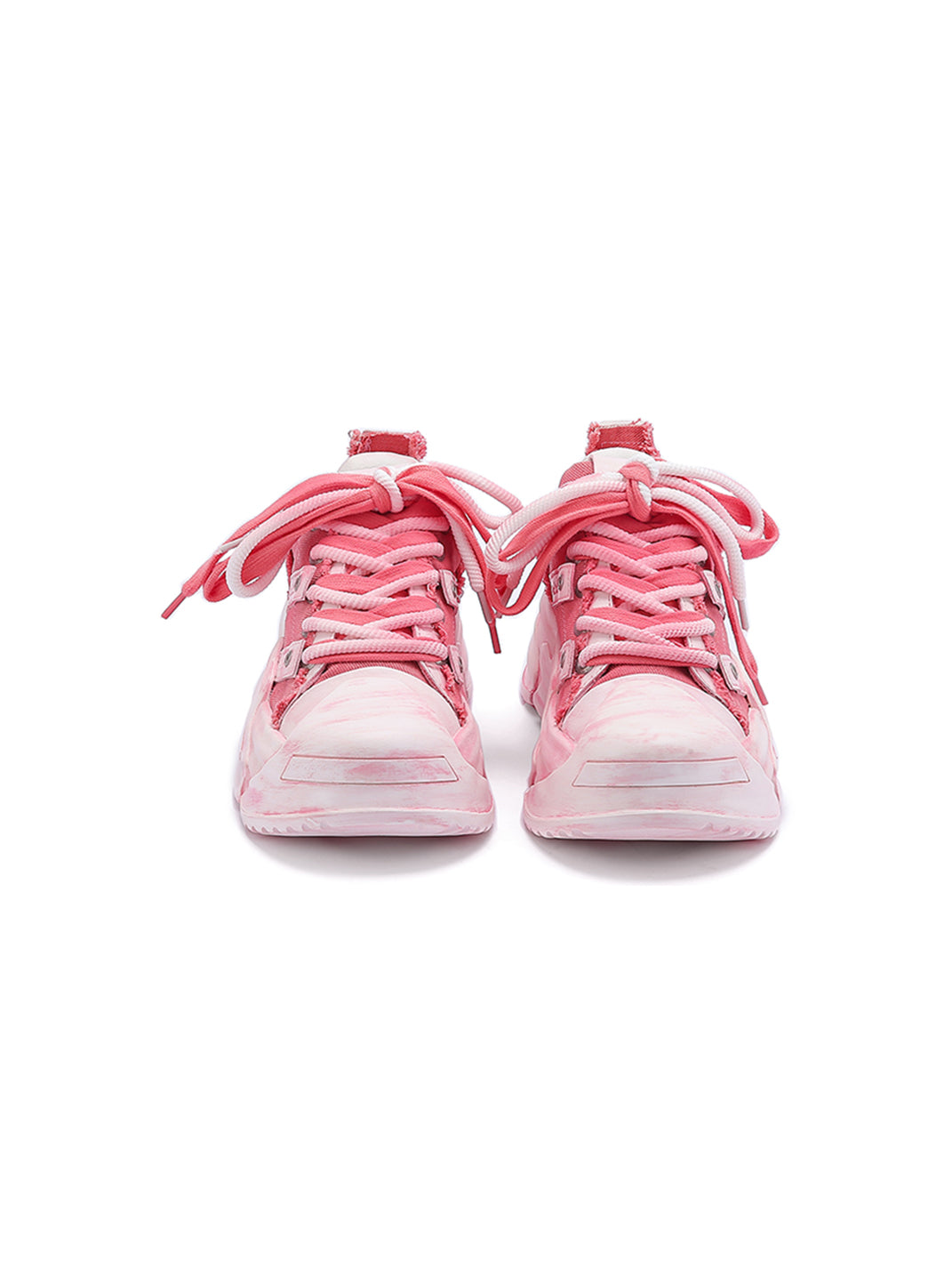 M88M丨Distressed Chunky Platform Fashion Casual Shoes-Pink - PSYLOS 1, M88M丨Distressed Chunky Platform Fashion Casual Shoes-Pink, Shoes, M88M, PSYLOS 1