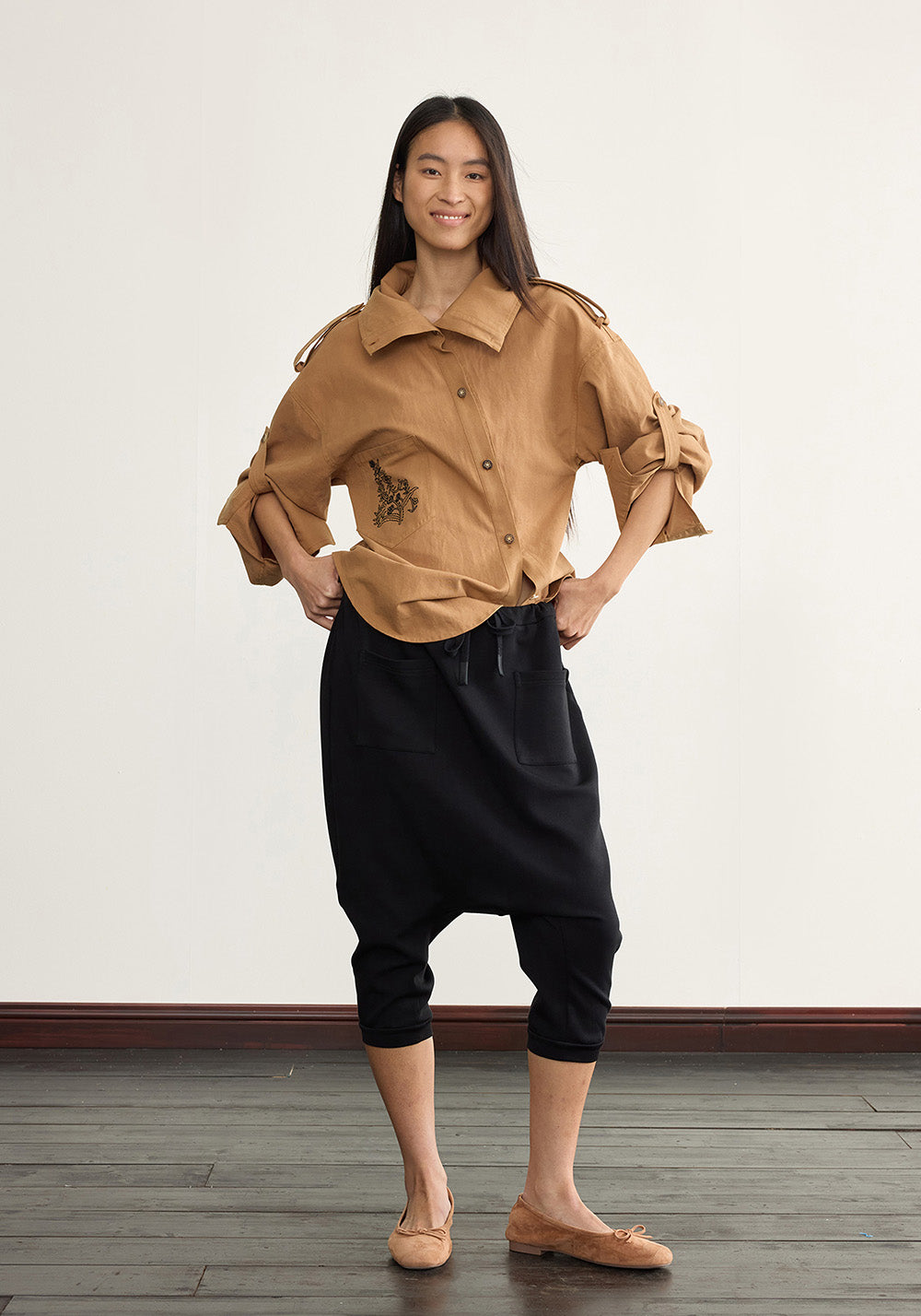 NyDkyel丨Deconstructed Placket Linen Blend Shirt-Brown - PSYLOS 1, NyDkyel丨Deconstructed Placket Linen Blend Shirt-Brown, Shirt, NyDkyel, PSYLOS 1