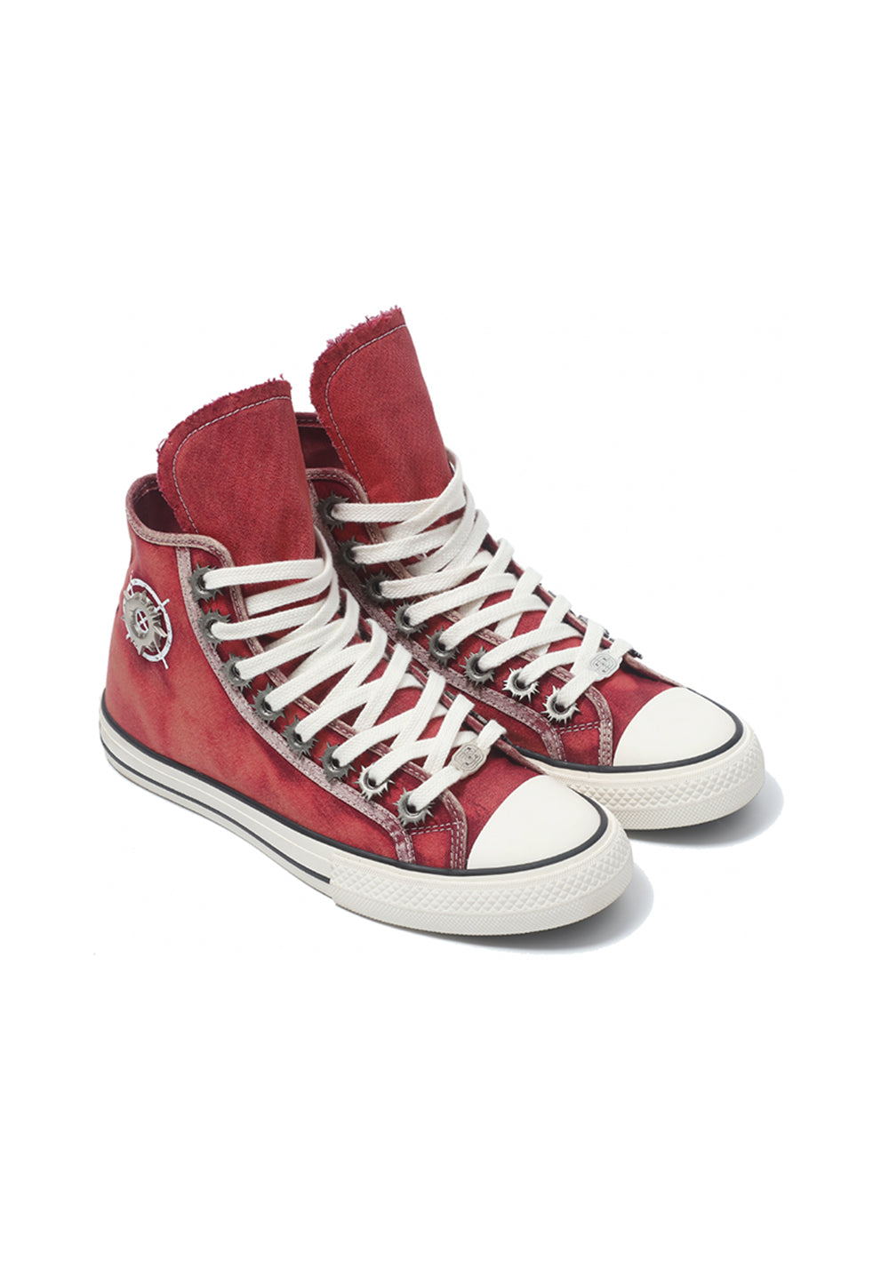 Roman Catcher | Distressed High Top Canvas Shoes-Red - PSYLOS 1, Roman Catcher | Distressed High Top Canvas Shoes-Red, Canvas Sneakers, Roman Catcher, PSYLOS 1