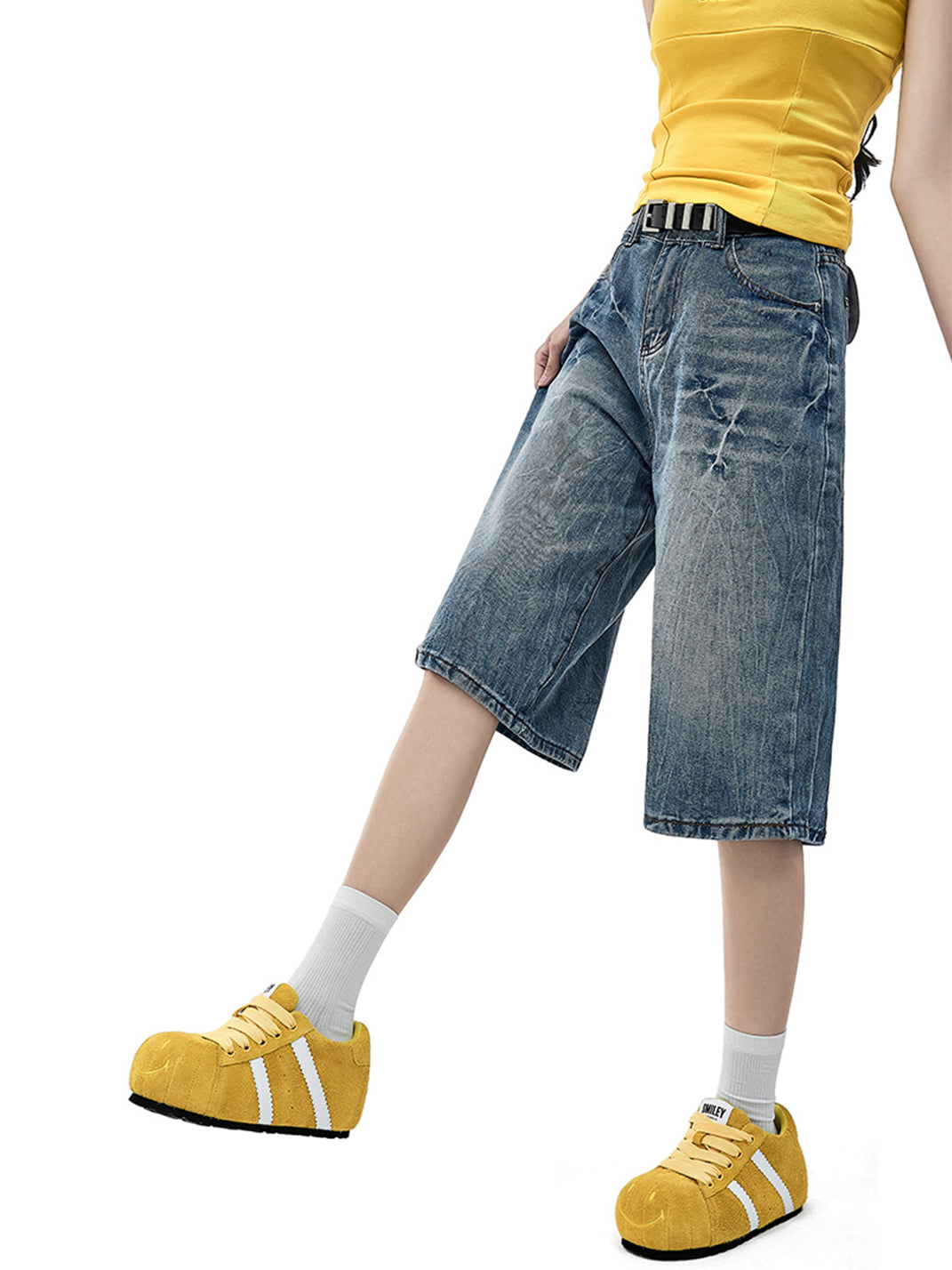 SMILEY | Shell Toe Chunky Shoes-Yellow - PSYLOS 1, SMILEY | Shell Toe Chunky Shoes-Yellow, Casual Sneakers, SMILEY, PSYLOS 1