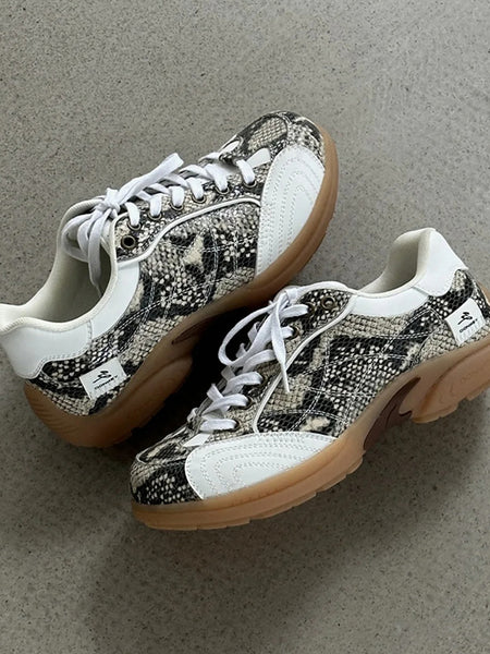 MULE DONKEY | "Downforce" Retro Snakeskin Racing Trainer - PSYLOS 1, MULE DONKEY | "Downforce" Retro Snakeskin Racing Trainer, Unisex Shoes, MULE DONKEY, PSYLOS 1