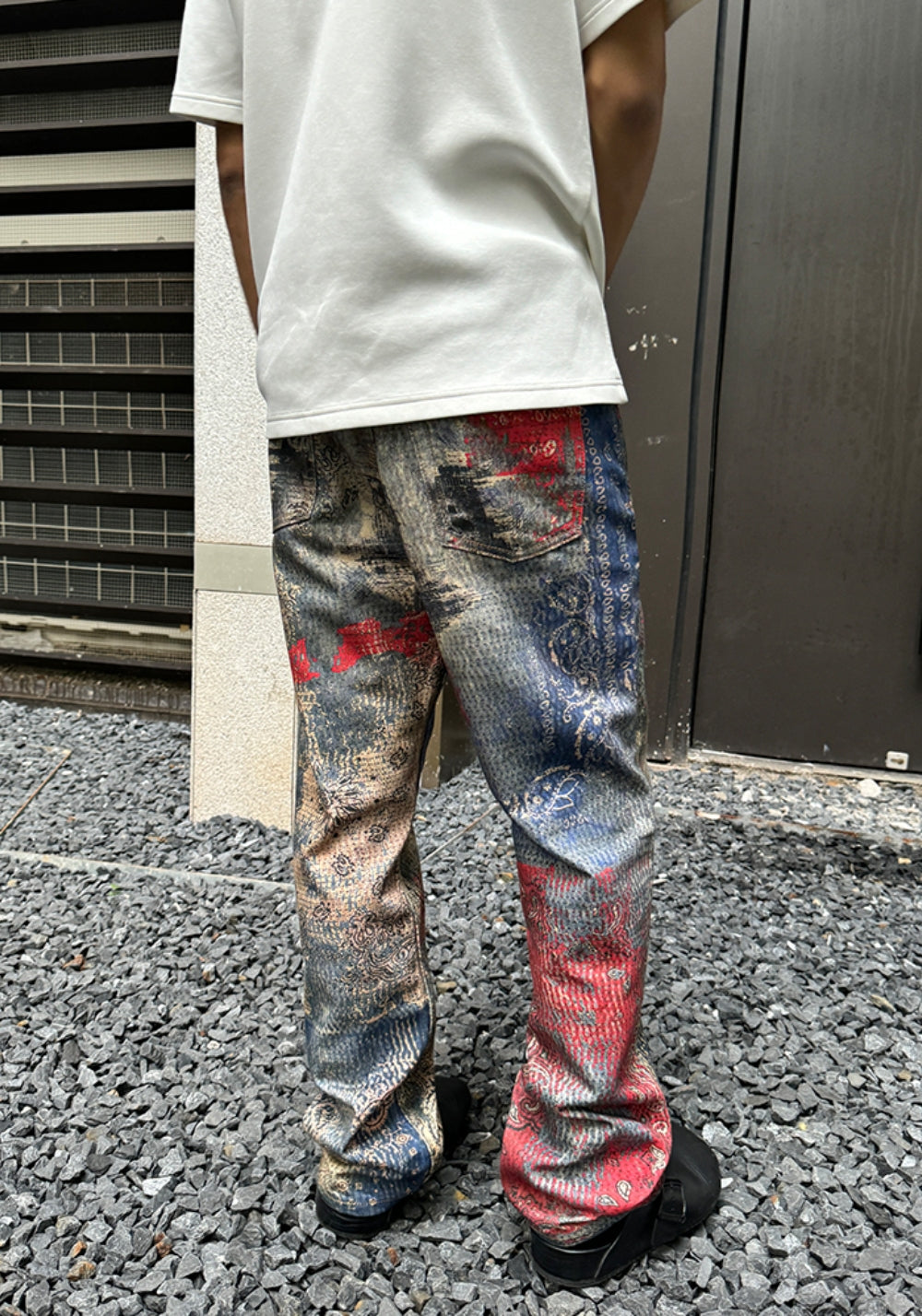 HAONANHUANG丨501 Boro Digital Patch Jeans - PSYLOS 1, HAONANHUANG丨501 Boro Digital Patch Jeans, Jeans, HAONANHUANG, PSYLOS 1