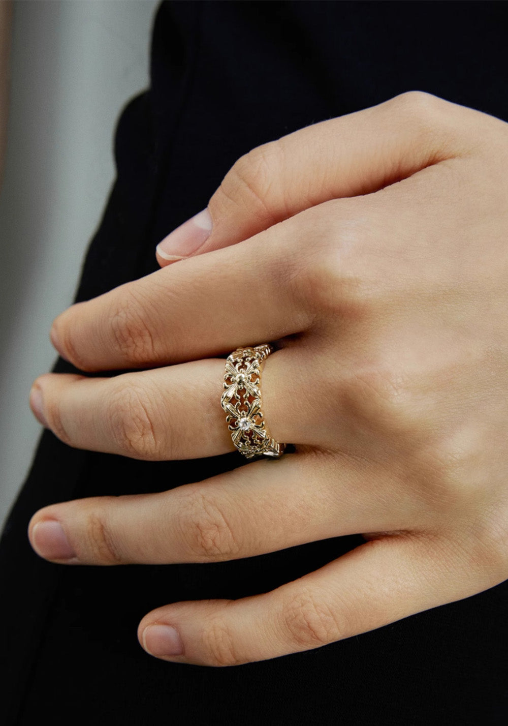 SUN HUNTER丨Full-Circle Iris Flower Ring - PSYLOS 1, SUN HUNTER丨Full-Circle Iris Flower Ring, Accessories, SUN HUNTER, PSYLOS 1