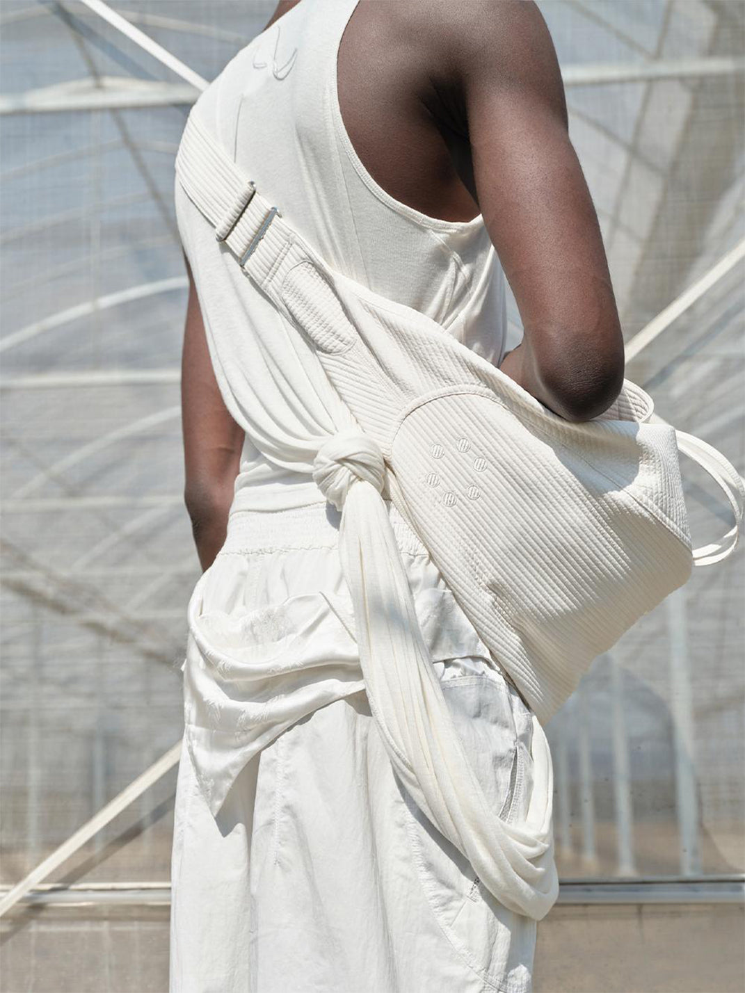 NUTEMPEROR | Asymmetrical Flap Adjustable Dumpling Bag - PSYLOS 1, NUTEMPEROR | Asymmetrical Flap Adjustable Dumpling Bag, Hat, NUTEMPEROR•JAPAN, PSYLOS 1