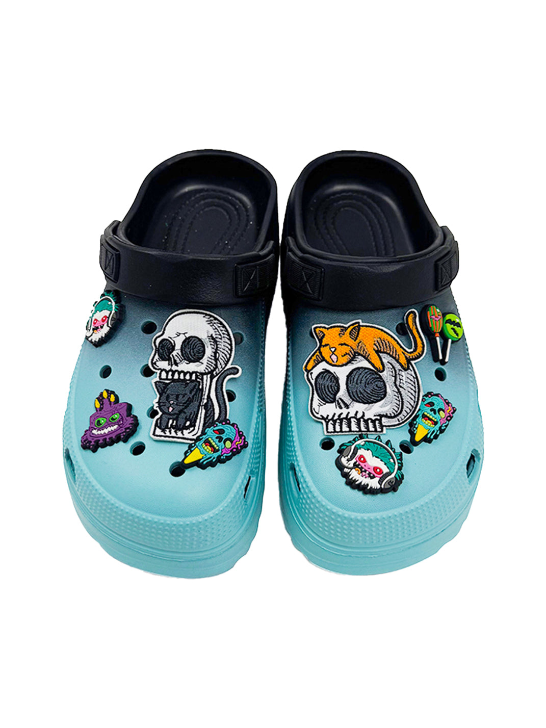 UNFAIR | Skull EVA Platform Covered-Toe Beach Clogs - PSYLOS 1, UNFAIR | Skull EVA Platform Covered-Toe Beach Clogs, Sandals, UNFAIR, PSYLOS 1