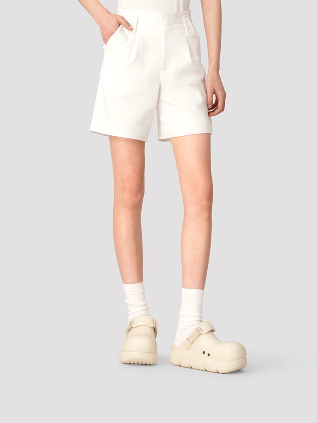 BEYS | Chunky Sole Summer Clog Sandals with Cut-Out Design-Beige - PSYLOS 1, BEYS | Chunky Sole Summer Clog Sandals with Cut-Out Design-Beige, Sandals, BEYS, PSYLOS 1