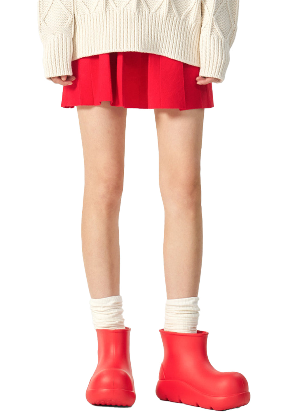 BEYS | Short Clown Boots - Chunky Rain Boots-Red - PSYLOS 1, BEYS | Short Clown Boots - Chunky Rain Boots-Red, Boots, BEYS, PSYLOS 1