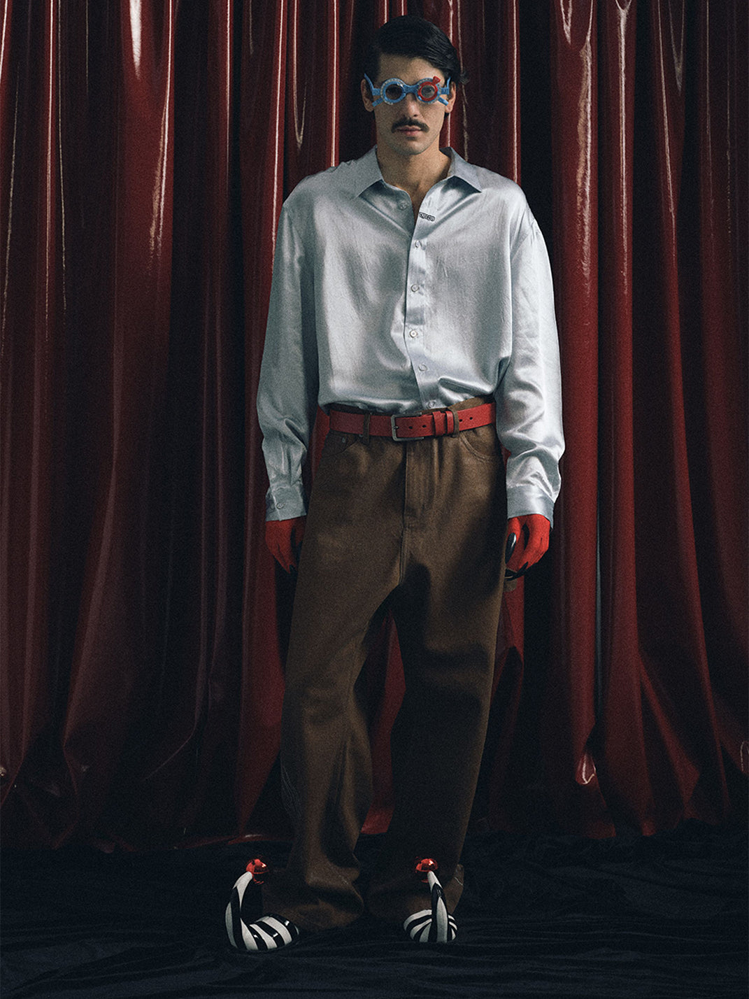 TREclub | Silky Long Sleeve Shirt With Handsew Logo - PSYLOS 1, TREclub | Silky Long Sleeve Shirt With Handsew Logo, Men's Wear, TREclub, PSYLOS 1