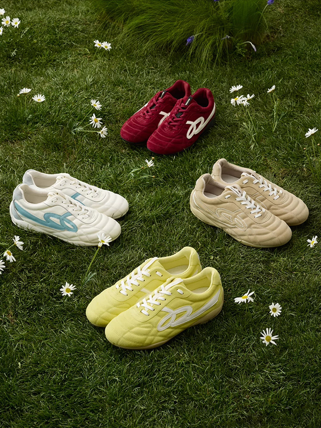 GOODBAI | Retro Velvet Soccer Football Flat Trainer-White - PSYLOS 1, GOODBAI | Retro Velvet Soccer Football Flat Trainer-White, Retro Trainers, GOODBAI, PSYLOS 1