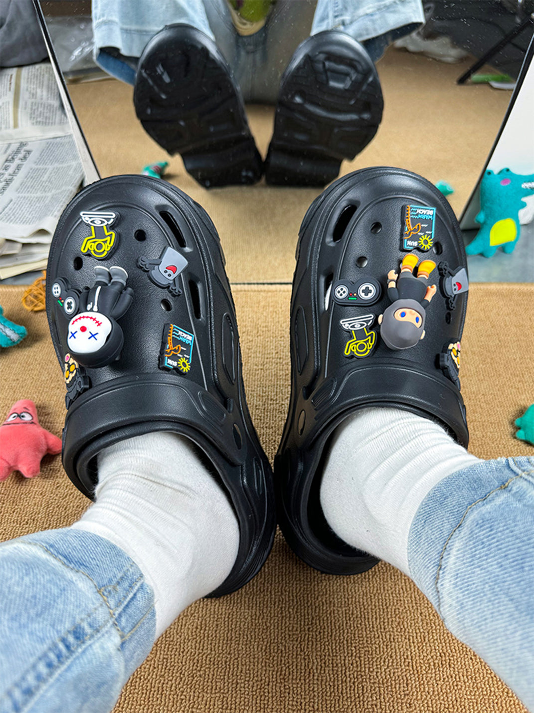 UNFAIR | Clown Chunky Hole Slides EVA Sandals - PSYLOS 1, UNFAIR | Clown Chunky Hole Slides EVA Sandals, Sandals, UNFAIR, PSYLOS 1