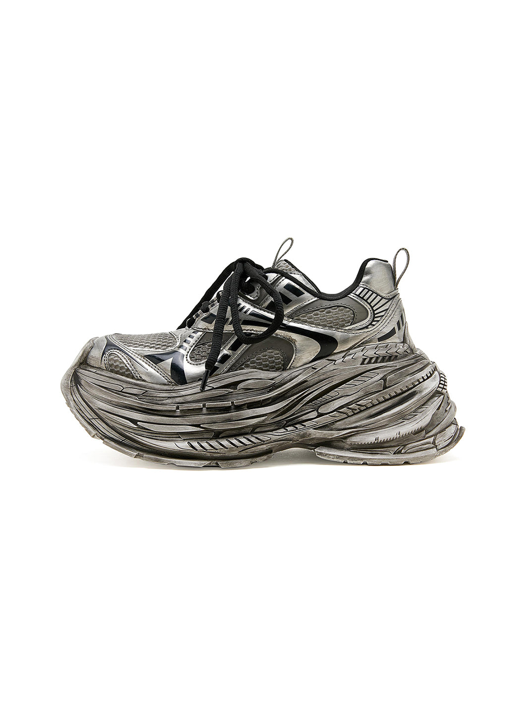 M88M丨Retro Distressed Chunky Sneakers for Couples-Sliver - PSYLOS 1, M88M丨Retro Distressed Chunky Sneakers for Couples-Sliver, Shoes, M88M, PSYLOS 1