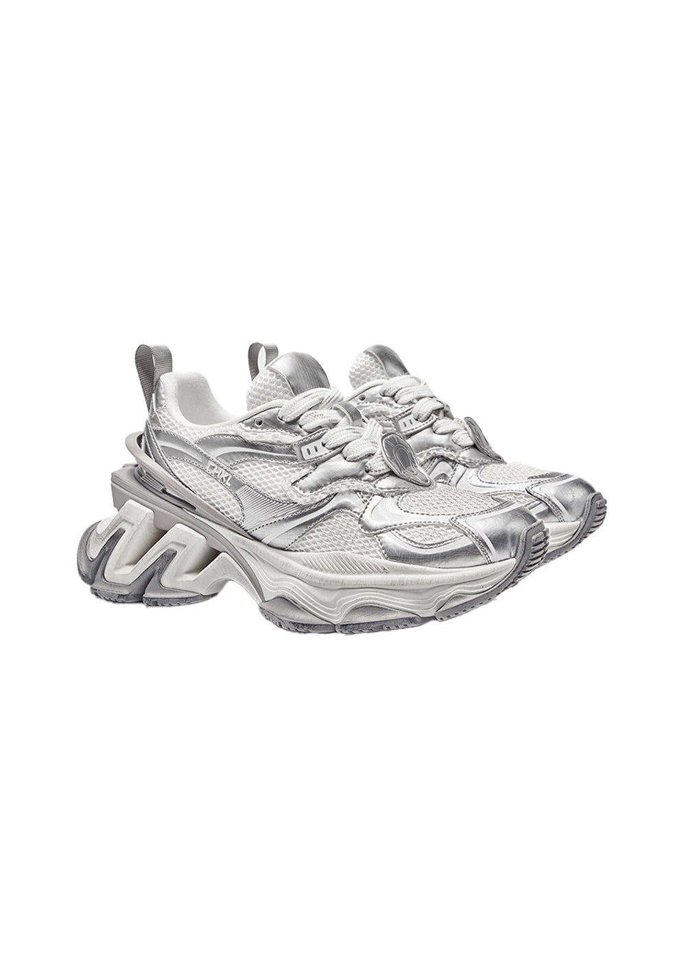 CHERYKALLY | Silver Metallic Dad Sneakers  - PSYLOS 1, CHERYKALLY | Silver Metallic Dad Sneakers , Chunky Sneakers, CHERYKALLY, PSYLOS 1