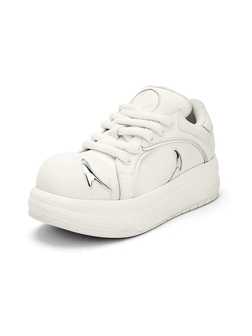 SMILEY | Beluga Series-White&Silver - PSYLOS 1, SMILEY | Beluga Series-White&Silver, Chunky Sneakers, SMILEY, PSYLOS 1