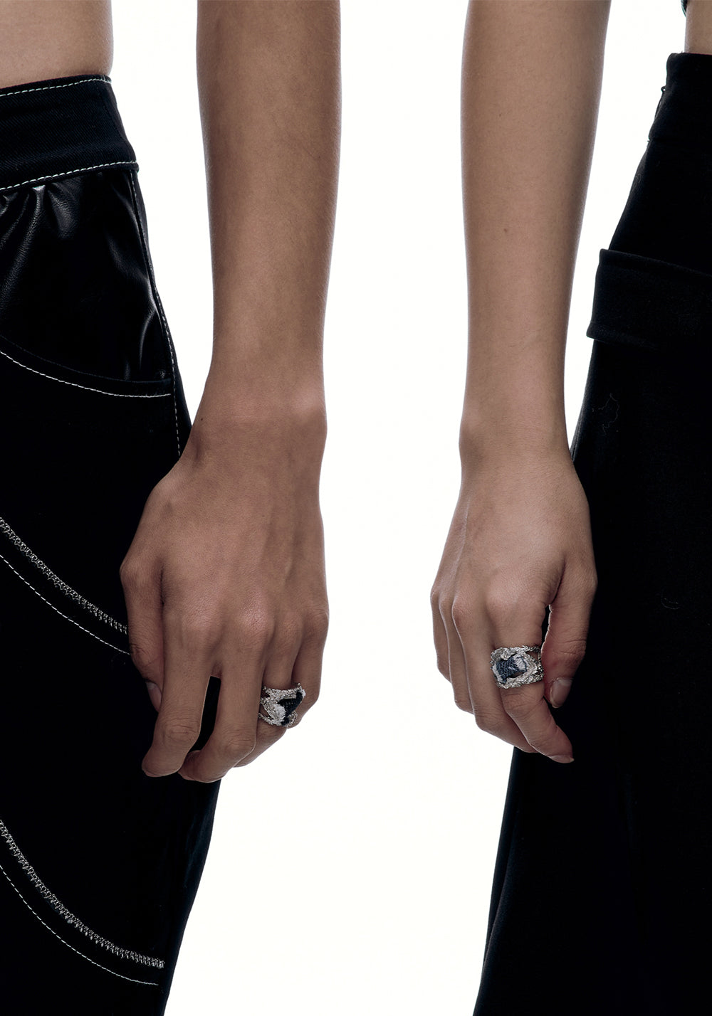 ILLuSoRy丨Futuristic Silver Denim Ring - PSYLOS 1, ILLuSoRy丨Futuristic Silver Denim Ring, Accessories, ILLuSoRy, PSYLOS 1