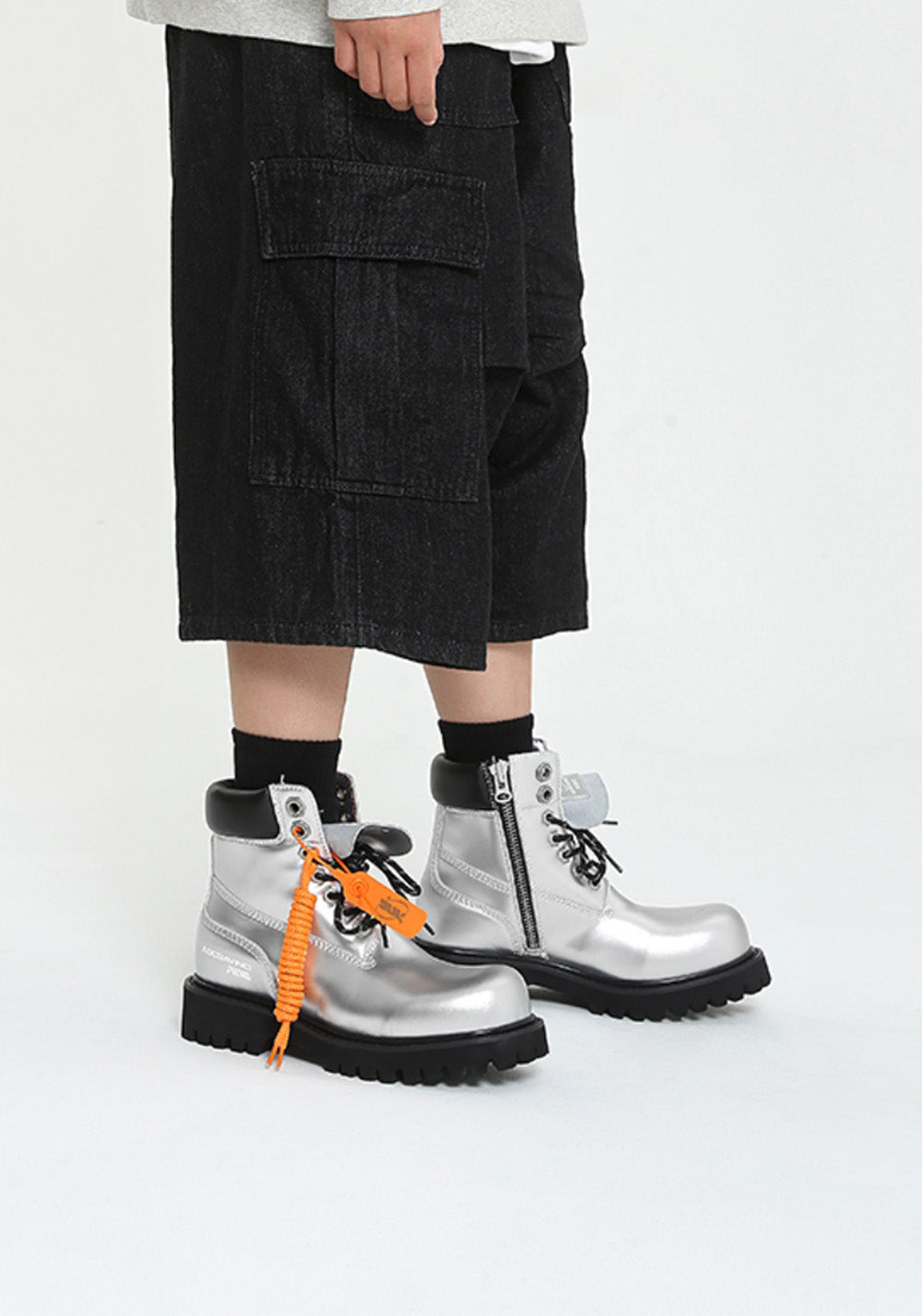 ADC丨Stardust Series Martin Boots-Sliver - PSYLOS 1, ADC丨Stardust Series Martin Boots-Sliver, Boots, ADC, PSYLOS 1