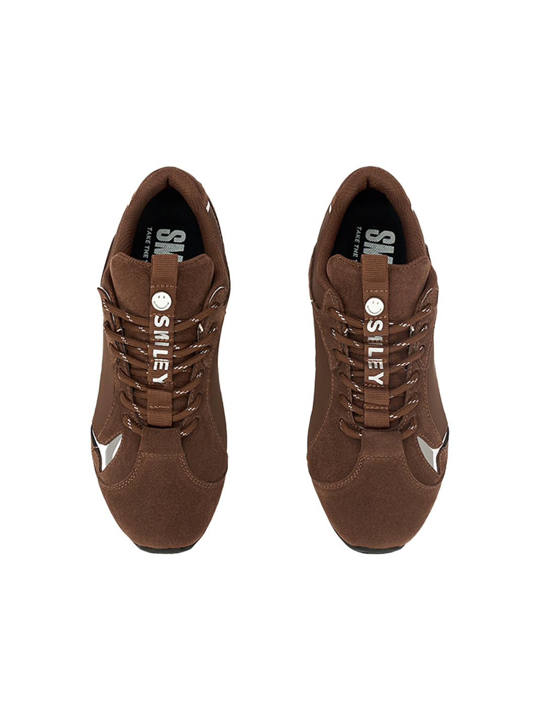 SMILEY | Retro Racing Thin Sole Sneakers-Brown - PSYLOS 1, SMILEY | Retro Racing Thin Sole Sneakers-Brown, Retro Trainers, SMILEY, PSYLOS 1