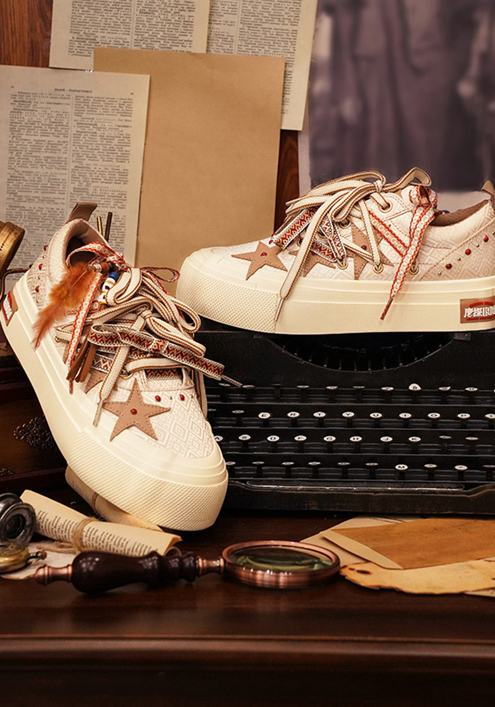 KAALIXTO丨Star Canvas Shoes-DETECTIVE CHINATOWN 1900 collaboration edition - PSYLOS 1, KAALIXTO丨Star Canvas Shoes-DETECTIVE CHINATOWN 1900 collaboration edition, Skate Shoes, KAALIXTO•JAPAN, PSYLOS 1