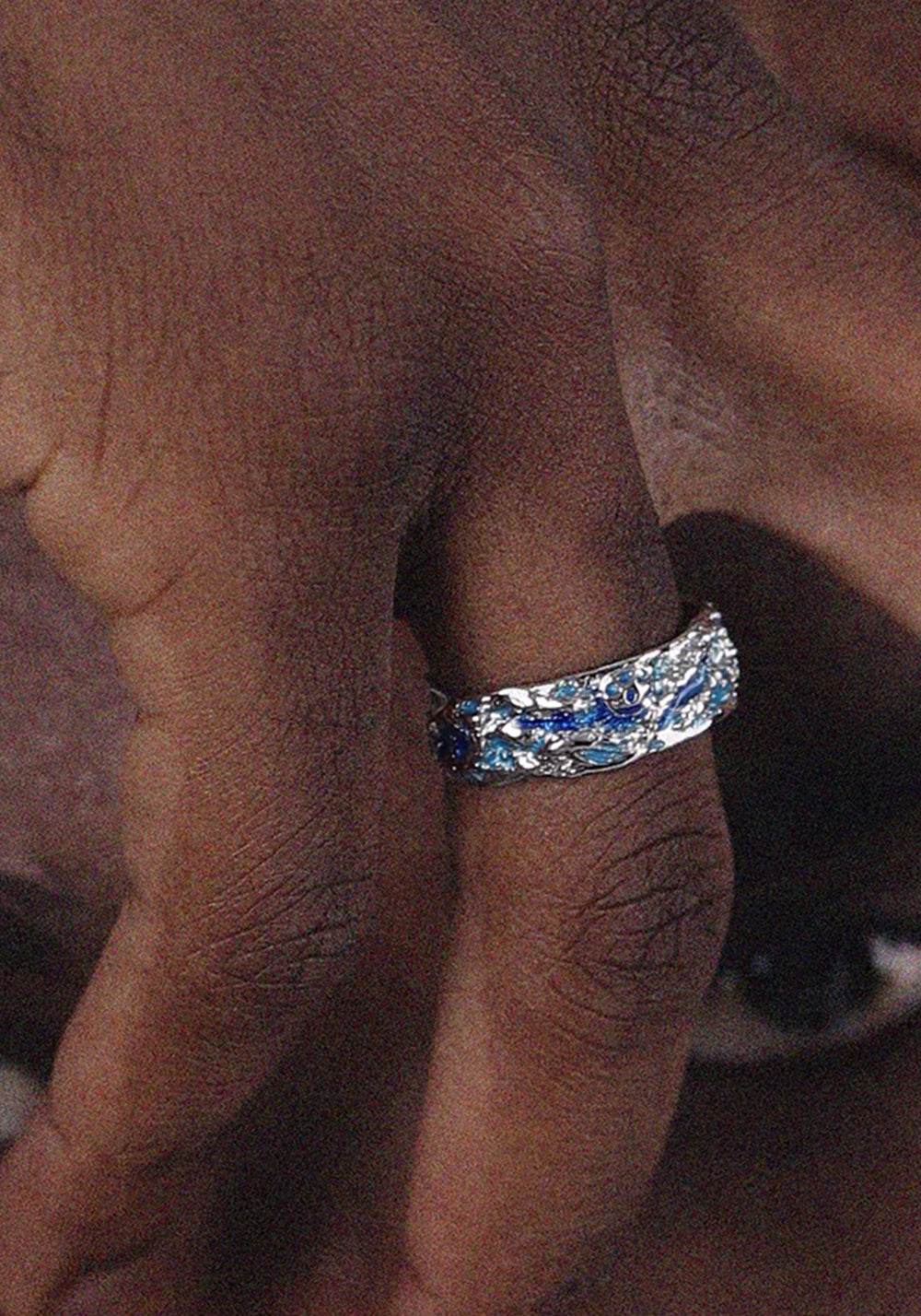 LUXTA丨Blue Ice Silver Adjustable Ring - PSYLOS 1, LUXTA丨Blue Ice Silver Adjustable Ring, Accessories, LUXTA, PSYLOS 1