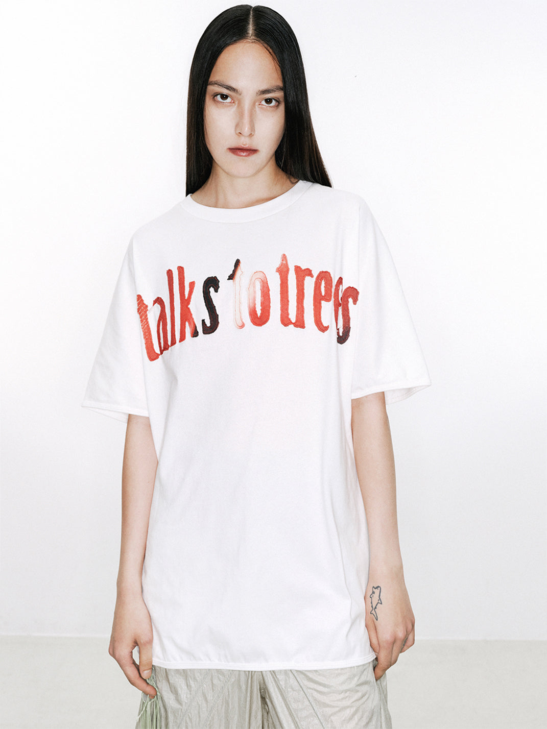 NUTEMPEROR | “Talks to Trees” Cotton Patch T-Shirt-White - PSYLOS 1, NUTEMPEROR | “Talks to Trees” Cotton Patch T-Shirt-White, T-Shirt, NUTEMPEROR•JAPAN, PSYLOS 1