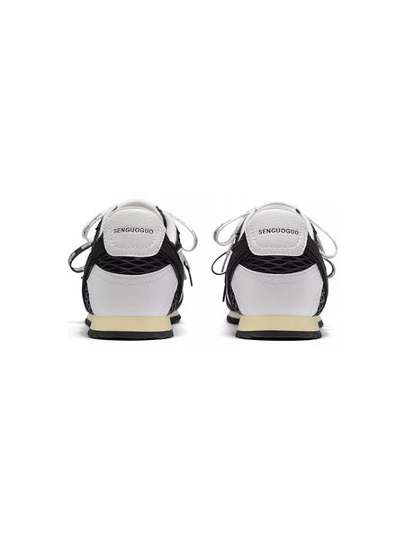 SENGUOGUO | The "Forrest Gump" Mesh Layered Laces Sneaker-Black - PSYLOS 1, SENGUOGUO | The "Forrest Gump" Mesh Layered Laces Sneaker-Black, Unisex Shoes, SENGUOGUO, PSYLOS 1