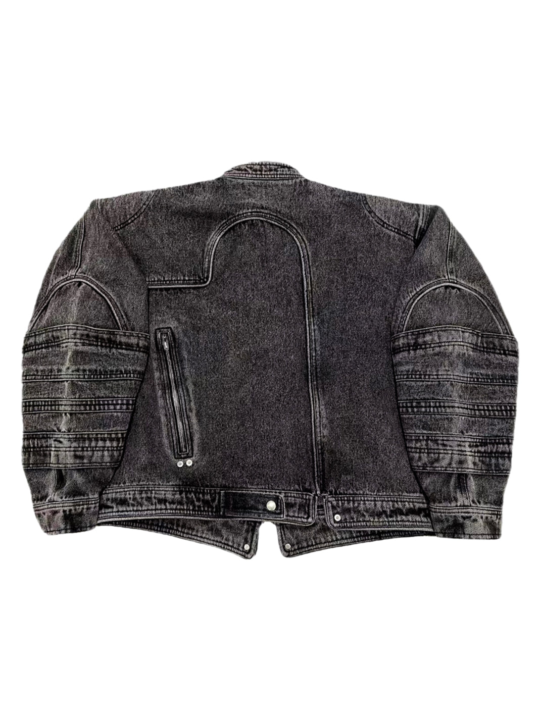 WoosterArchive | Oversized Layer Sleeves Aged Biker Jacket - PSYLOS 1, WoosterArchive | Oversized Layer Sleeves Aged Biker Jacket, Men's Wear, WoosterArchive, PSYLOS 1