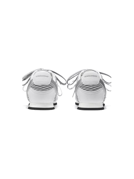 SENGUOGUO | The "Forrest Gump" Mesh Layered Laces Sneaker-Silver - PSYLOS 1, SENGUOGUO | The "Forrest Gump" Mesh Layered Laces Sneaker-Silver, Unisex Shoes, SENGUOGUO, PSYLOS 1