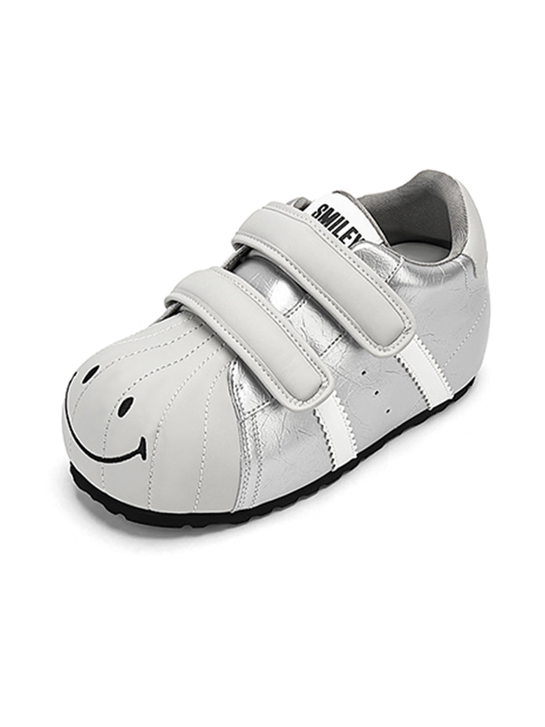 SMILEY | Shell Toe Chunky Velcro Shoes-Silver - PSYLOS 1, SMILEY | Shell Toe Chunky Velcro Shoes-Silver, Casual Sneakers, SMILEY, PSYLOS 1