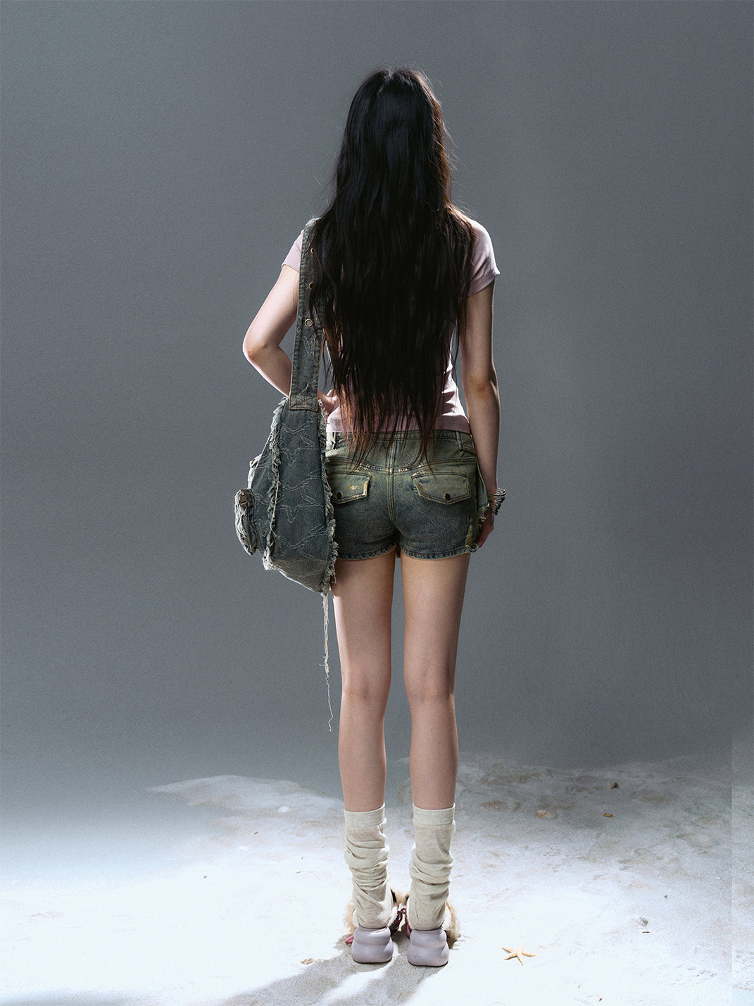 CestNous｜Women's Patchwork Pleated Denim Skort - PSYLOS 1, CestNous｜Women's Patchwork Pleated Denim Skort, Shorts, CestNous, PSYLOS 1