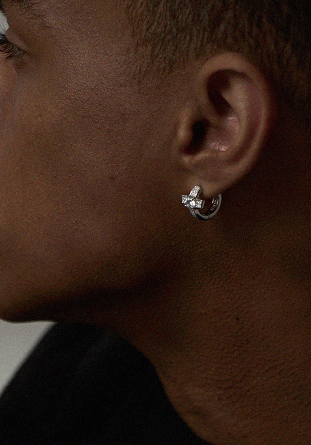 LUXTA丨Diamond Cross Silver Earrings - PSYLOS 1, LUXTA丨Diamond Cross Silver Earrings, Accessories, LUXTA, PSYLOS 1