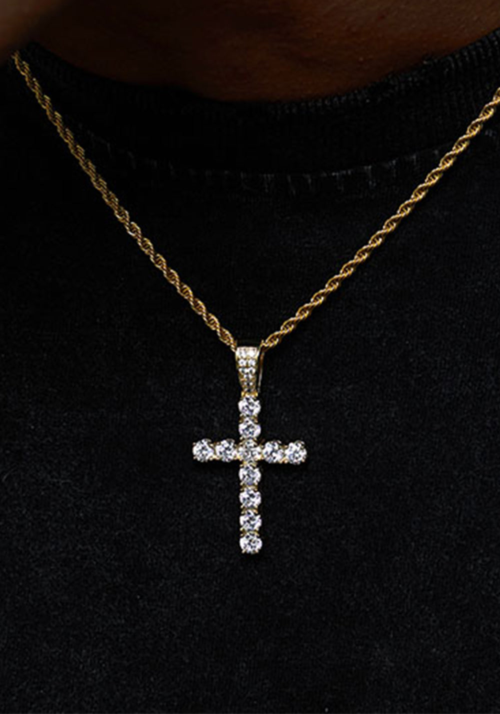LUXTA丨Iced Out Diamond Cross Pendant - PSYLOS 1, LUXTA丨Iced Out Diamond Cross Pendant, Accessories, LUXTA, PSYLOS 1