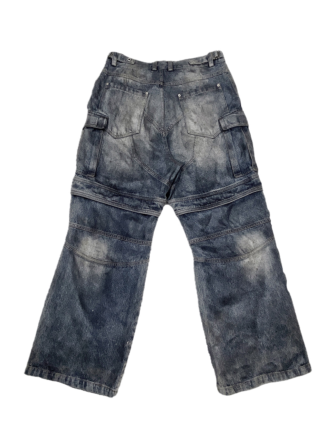 WoosterArchive | Pintuck Aged Cargo Loose Fit Jeans - PSYLOS 1, WoosterArchive | Pintuck Aged Cargo Loose Fit Jeans, Men's Wear, WoosterArchive, PSYLOS 1