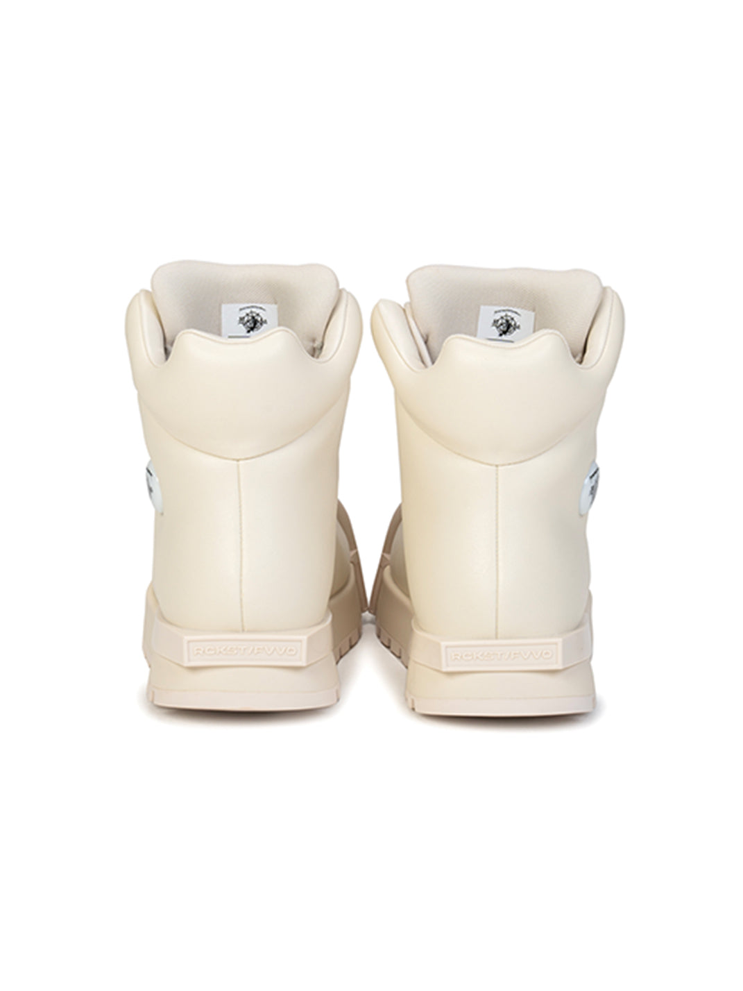FVVO丨R/F White Architectural Round-Toe Combat Boots - PSYLOS 1, FVVO丨R/F White Architectural Round-Toe Combat Boots, Boots, FVVO&ROCKSTA, PSYLOS 1