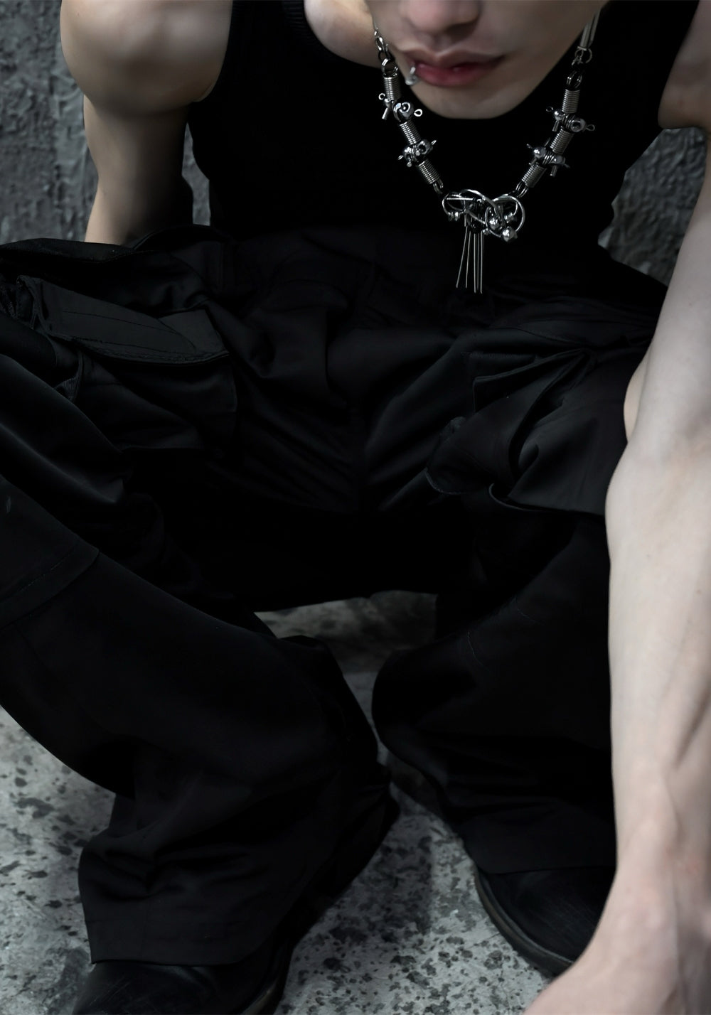 ILLuSoRy丨Cyberpunk Titanium Steel Choker - PSYLOS 1, ILLuSoRy丨Cyberpunk Titanium Steel Choker, Accessories, ILLuSoRy, PSYLOS 1