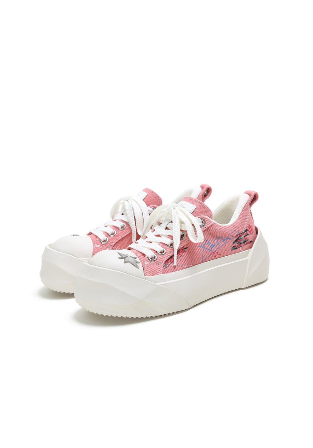 ADC丨Graffiti Canvas Platform Sneakers - PSYLOS 1, ADC丨Graffiti Canvas Platform Sneakers, Canvas Sneakers, ADC, PSYLOS 1