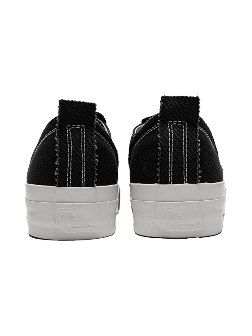 T/C MADE│025 Thick-soled Elevated Moccasin-style Canvas Shoes-Black - PSYLOS 1, T/C MADE│025 Thick-soled Elevated Moccasin-style Canvas Shoes-Black, Canvas Sneakers, T/C MADE, PSYLOS 1