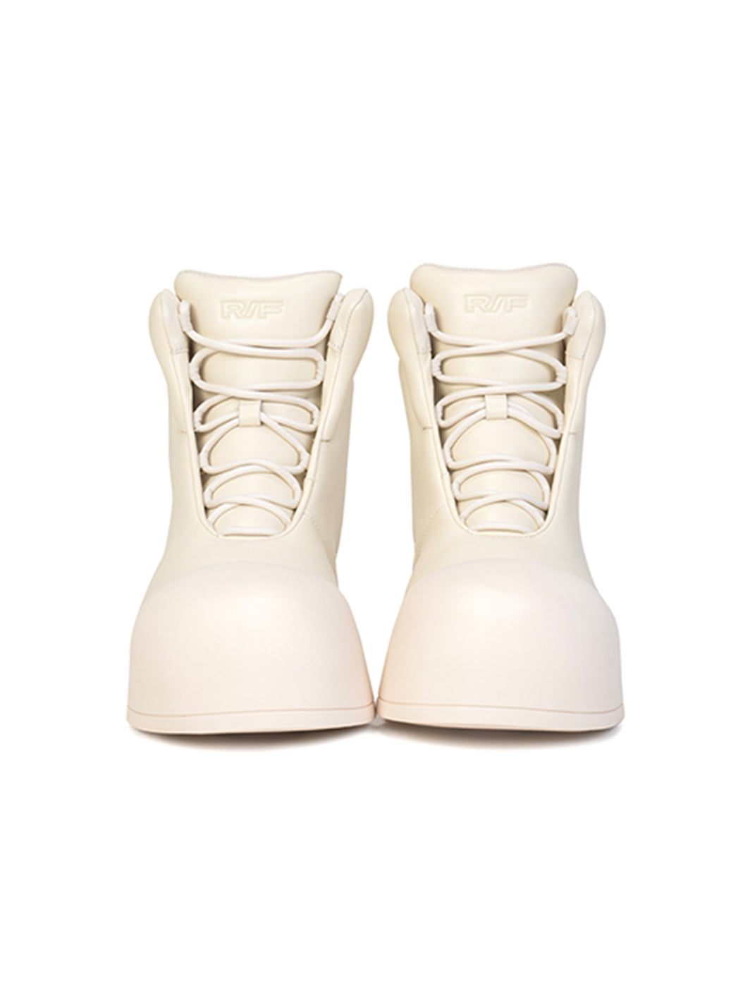 FVVO丨R/F White Architectural Round-Toe Combat Boots - PSYLOS 1, FVVO丨R/F White Architectural Round-Toe Combat Boots, Boots, FVVO&ROCKSTA, PSYLOS 1