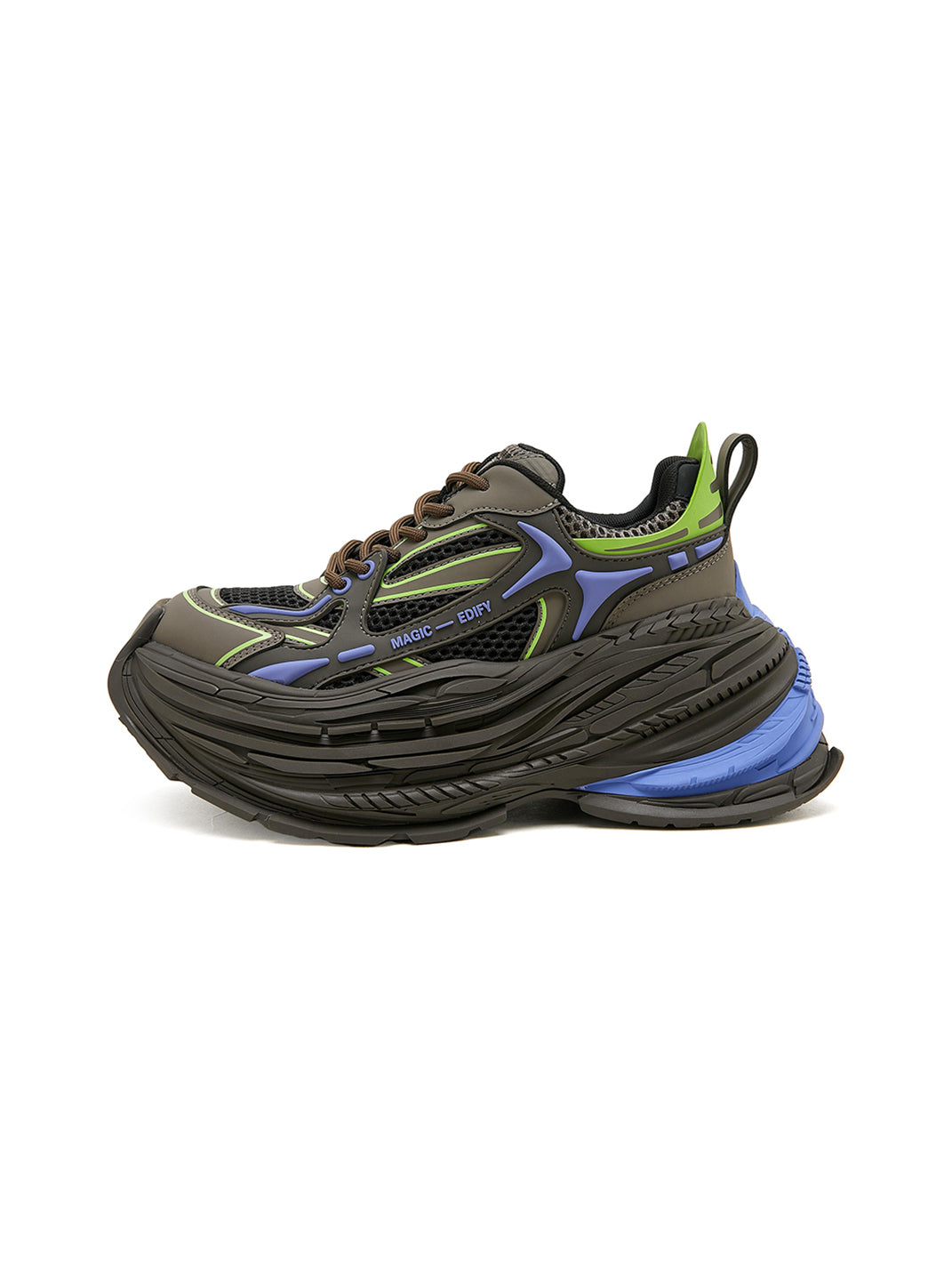 M88M丨Distressed Dad Sneakers Couple Retro Shoes-Olive Green - PSYLOS 1, M88M丨Distressed Dad Sneakers Couple Retro Shoes-Olive Green, Chunky Sneakers, M88M, PSYLOS 1