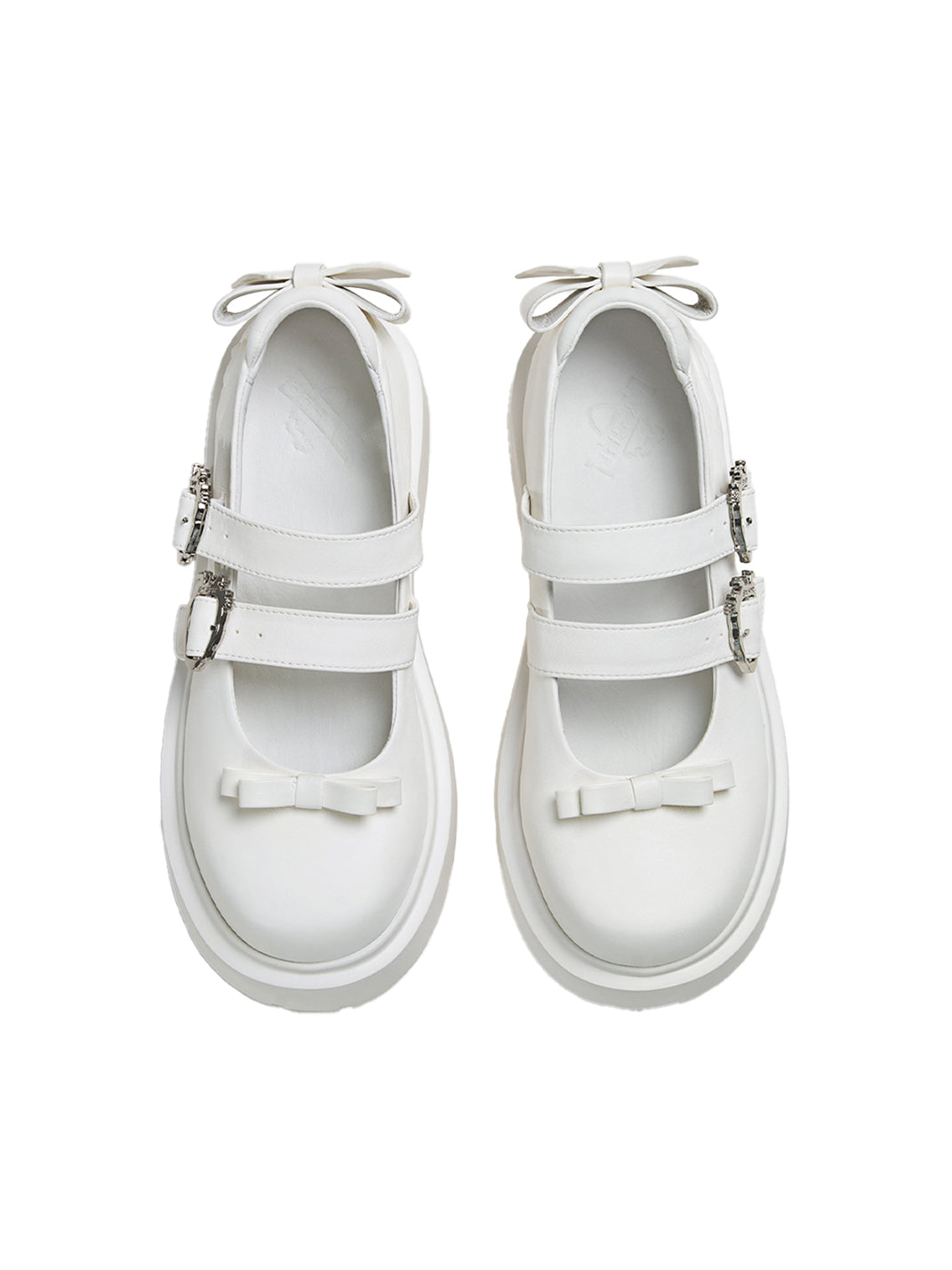 FYSPR丨Platform Mary Jane Shoes with Bow-White - PSYLOS 1, FYSPR丨Platform Mary Jane Shoes with Bow-White, Mary Jane shoes, FYSPR, PSYLOS 1