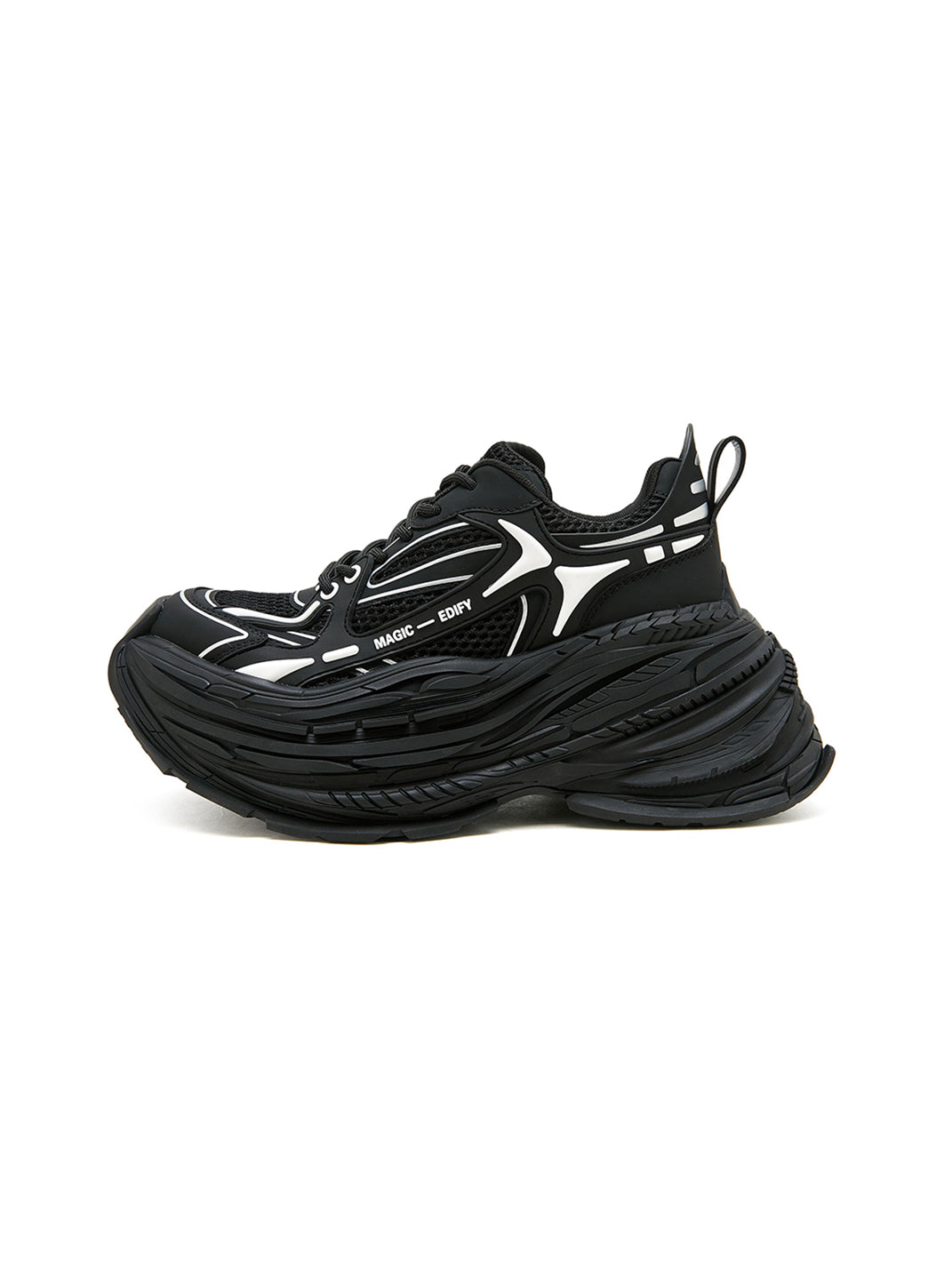 M88M丨Distressed Dad Sneakers Couple Retro Shoes-Black - PSYLOS 1, M88M丨Distressed Dad Sneakers Couple Retro Shoes-Black, Chunky Sneakers, M88M, PSYLOS 1