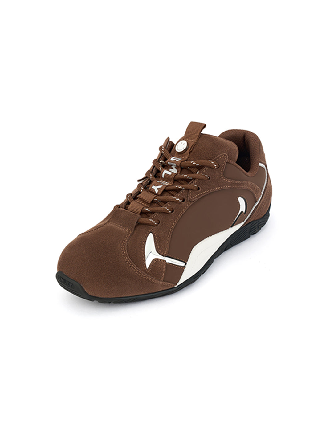 SMILEY | Retro Racing Thin Sole Sneakers-Brown - PSYLOS 1, SMILEY | Retro Racing Thin Sole Sneakers-Brown, Retro Trainers, SMILEY, PSYLOS 1