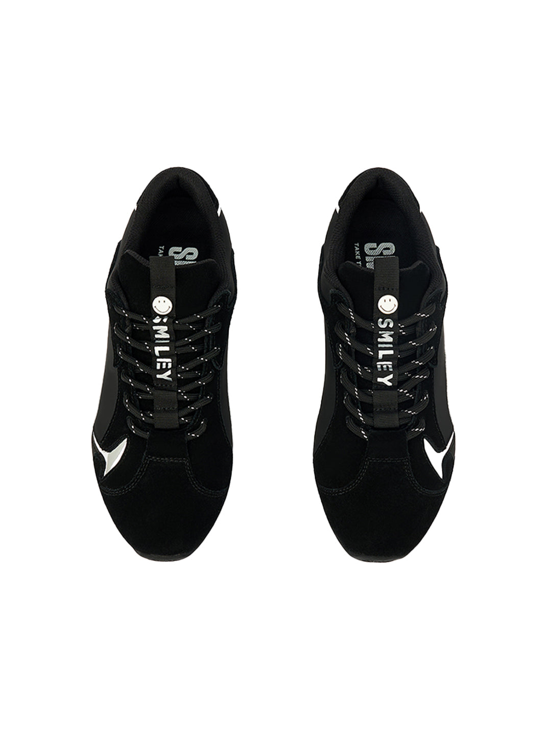 SMILEY | Retro Racing Thin Sole Sneakers-Black - PSYLOS 1, SMILEY | Retro Racing Thin Sole Sneakers-Black, Retro Trainers, SMILEY, PSYLOS 1
