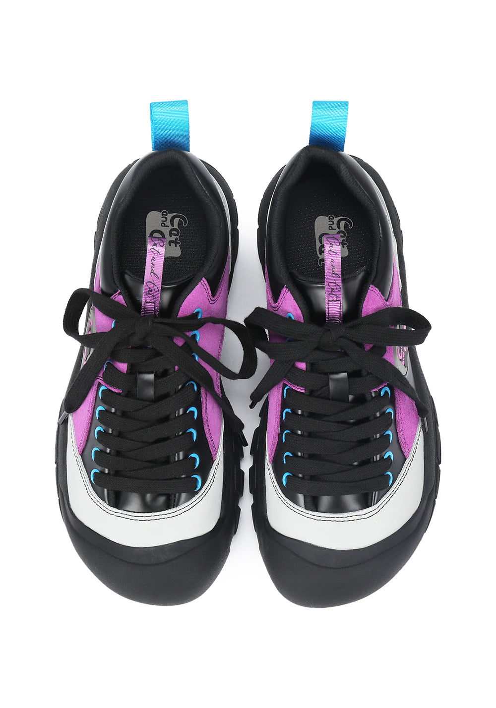 Cat and cat | Chunky Round Toe Lace-Up Sneakers - PSYLOS 1, Cat and cat | Chunky Round Toe Lace-Up Sneakers, Athleisure shoes, Cat and cat, PSYLOS 1