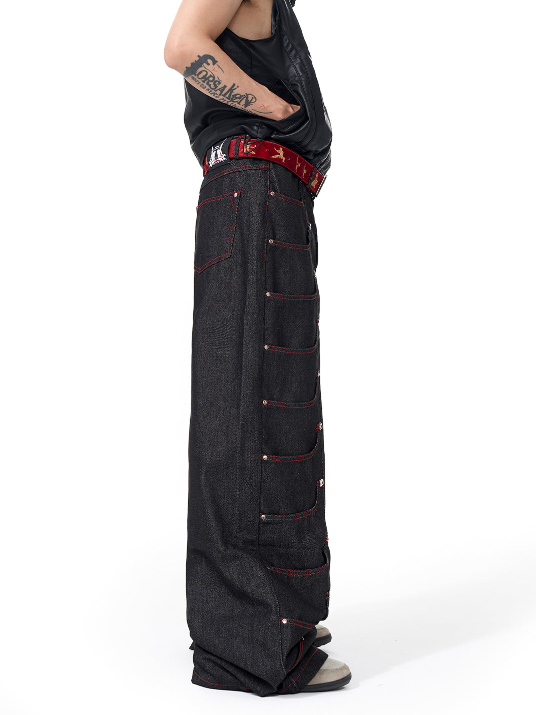 Fourth3ex | Multi-Pocket Denim Pants - PSYLOS 1, Fourth3ex | Multi-Pocket Denim Pants, Jeans, Fourth3ex, PSYLOS 1