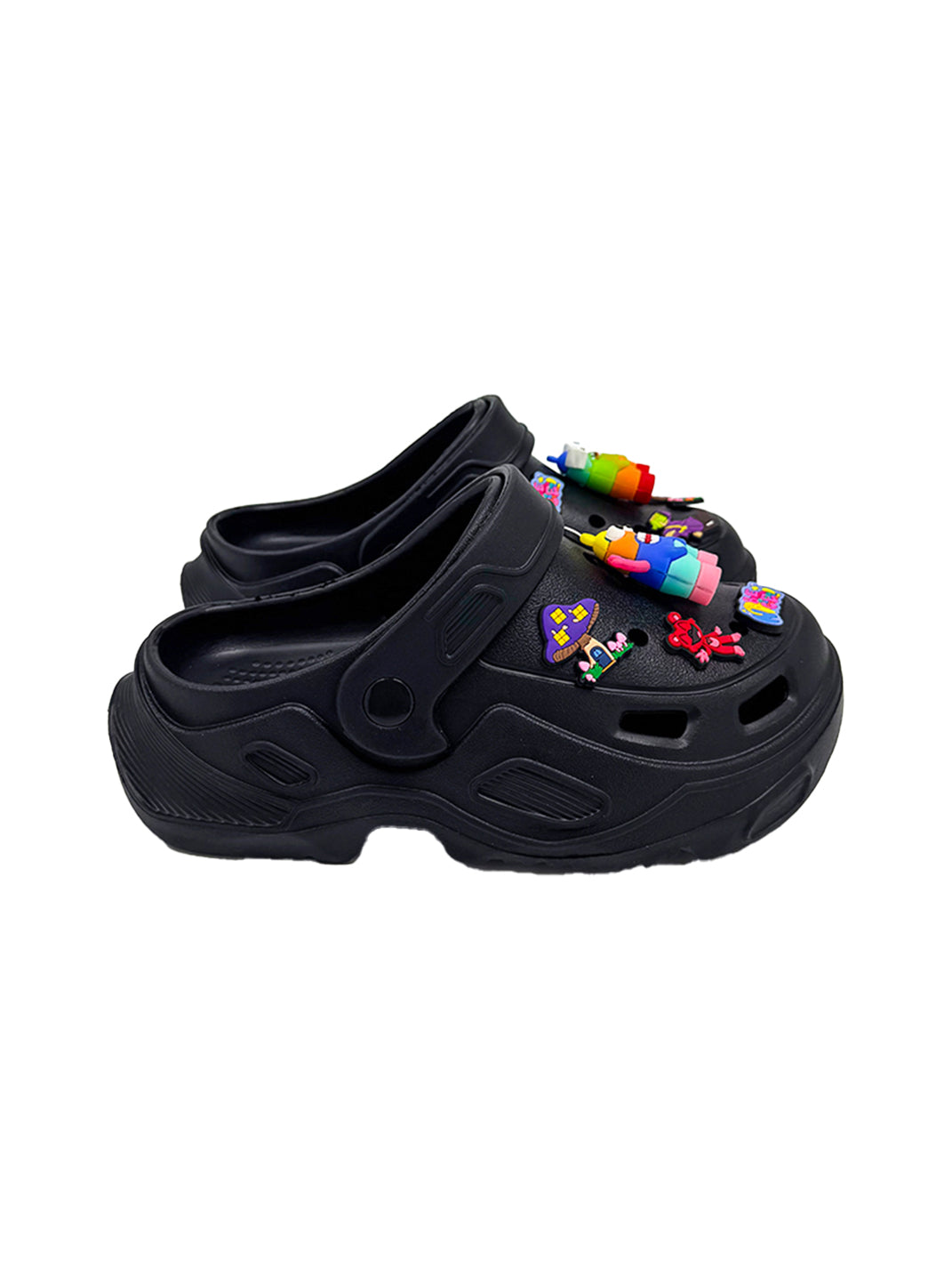 UNFAIR | Rainbow Monster EVA Platform Couple Slides - PSYLOS 1, UNFAIR | Rainbow Monster EVA Platform Couple Slides, Sandals, UNFAIR, PSYLOS 1