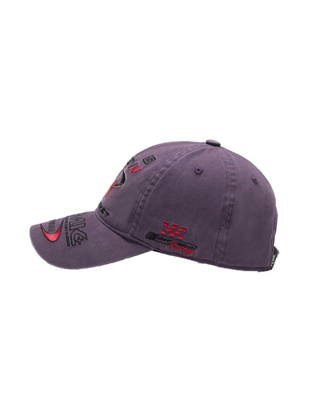 FLEAMARKET | "Speed In FM" Stitchwork Racing Curve Brim Cap - PSYLOS 1, FLEAMARKET | "Speed In FM" Stitchwork Racing Curve Brim Cap, Accessories, FLEAMARKET, PSYLOS 1