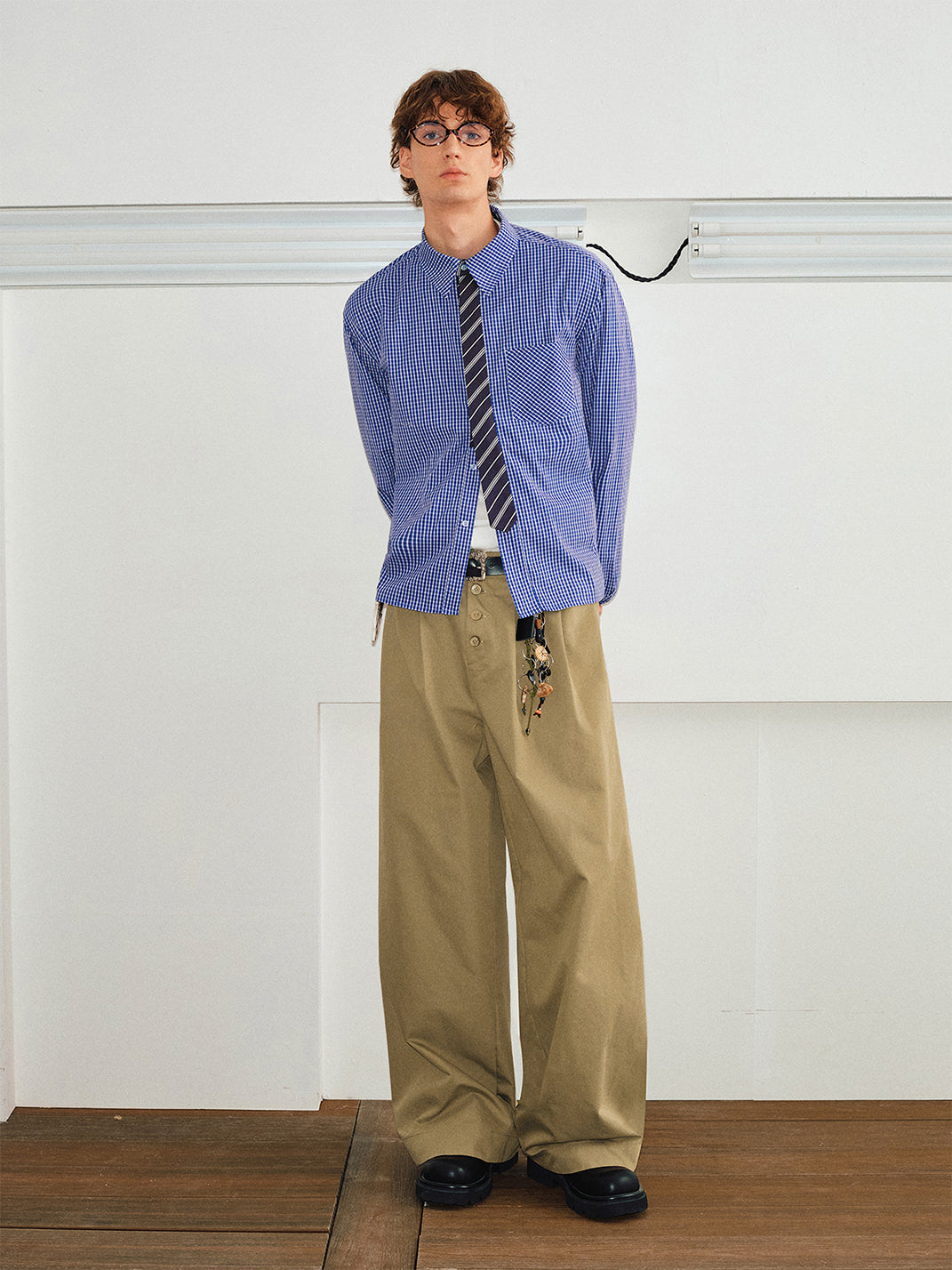 KREATE | Retro Cleanfit Loose Fit Pleated Pants - PSYLOS 1, KREATE | Retro Cleanfit Loose Fit Pleated Pants, Bottoms, KREATE, PSYLOS 1