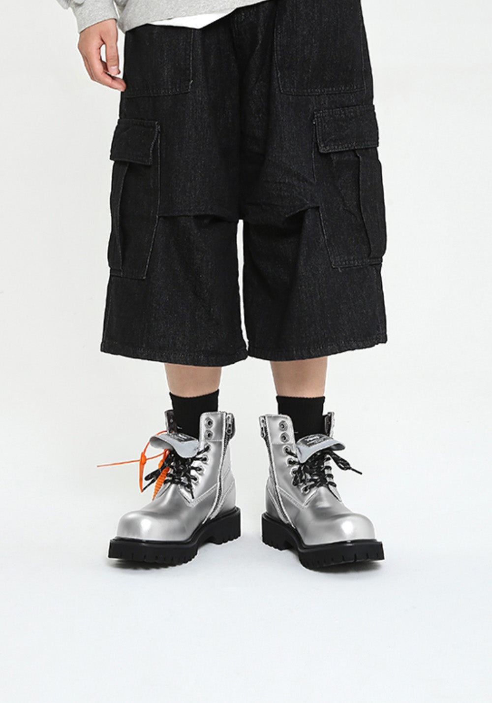 ADC丨Stardust Series Martin Boots-Sliver - PSYLOS 1, ADC丨Stardust Series Martin Boots-Sliver, Boots, ADC, PSYLOS 1