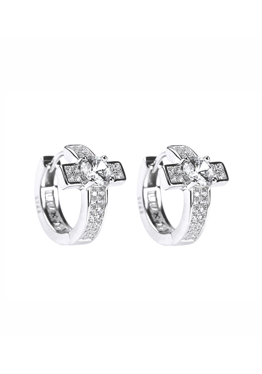 LUXTA丨Diamond Cross Silver Earrings - PSYLOS 1, LUXTA丨Diamond Cross Silver Earrings, Accessories, LUXTA, PSYLOS 1